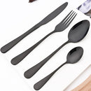 Axyaa Rainbow Mirror Cutlery Set - 4Pcs Stainless Steel Dinnerware Flatware