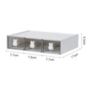 Axyaa Kawaii Stationery Storage Box with Plastic Drawers for Office Desk Organization