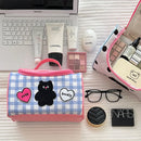 Axyaa Cartoon Cute Waterproof Cosmetic Bag - Portable Organizer for Women