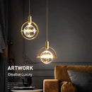 Axyaa Luxury Crystal Chandelier Pendant Light for Home Decor, Bedroom, Restaurant, Bar