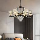 Axyaa Modern Crystal Chandelier Hanging Lamp for Luxury Home Lighting