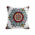 Axyaa Retro Embroidered Square Sofa Pillows for American Rustic Style Décor
