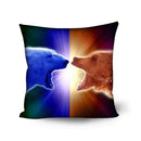 Axyaa Animal Print Cushion Cover - Stylish Polyester Throw Pillow for Home Decor