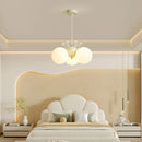 Axyaa Kids' Pink Beige LED Ceiling Chandelier - Indoor Lighting Fixture for Home Decor