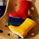 Axyaa Ceramic Boots Vase: Desk, Flowers, Artificial Arrangement for Room Aesthetic Decor