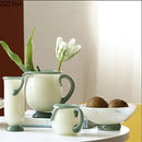 Axyaa Glass Vase Set for Home Decor and Aromatherapy