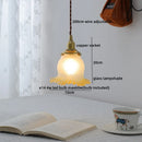 Axyaa Modern LED Pendant Lamps Copper Glass Light Fixtures E14 Nordic Style