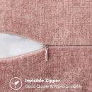 Axyaa Chenille Velvet Throw Pillow Covers with Stitched Edge Square Cushion Cases