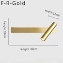 Axyaa Gold Copper LED Wall Light Modern Bedroom Living Room Decor Reading Lamps