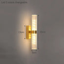 Axyaa Crystal Wall Lamp: Modern Luxury LED Wall Light for Hotels & Homes