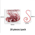 Axyaa Christmas S-Shaped Metal Hooks for Xmas Tree Ornaments and Decorations