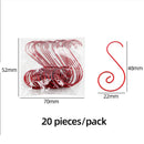 Axyaa Christmas S-Shaped Metal Hooks for Xmas Tree Ornaments and Decorations