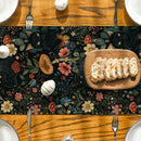Axyaa Black Cats Butterflies Table Runner for Farmhouse Dining and Wedding Party