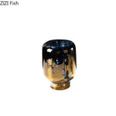 Axyaa Gold Crack Texture Glass Vase for Desk Decoration & Floral Arrangement