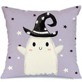 Halloween Ghost Pillowcase Set for Home Sofa, Pink Purple 45x45 - Axyaa Brand