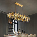 Axyaa Crystal Chandelier Pendant Light for Living Room Dining Room Ceiling Lighting