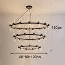 Axyaa Modern LED Ceiling Lamp Chandelier for Bedroom and Dining Room