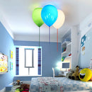 Axyaa Nordic Glass Ceiling Light Colored Ballon Lamp Children's Design Unique Bedroom Lighting