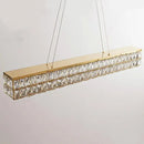 Axyaa Luxury Crystal LED Pendant Lights - Modern Steel Suspend Lamp Fixtures