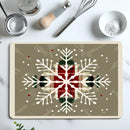 Axyaa Christmas Dish Drying Mat Non-slip Kitchen Counter Pad Heat Resistant Placemat