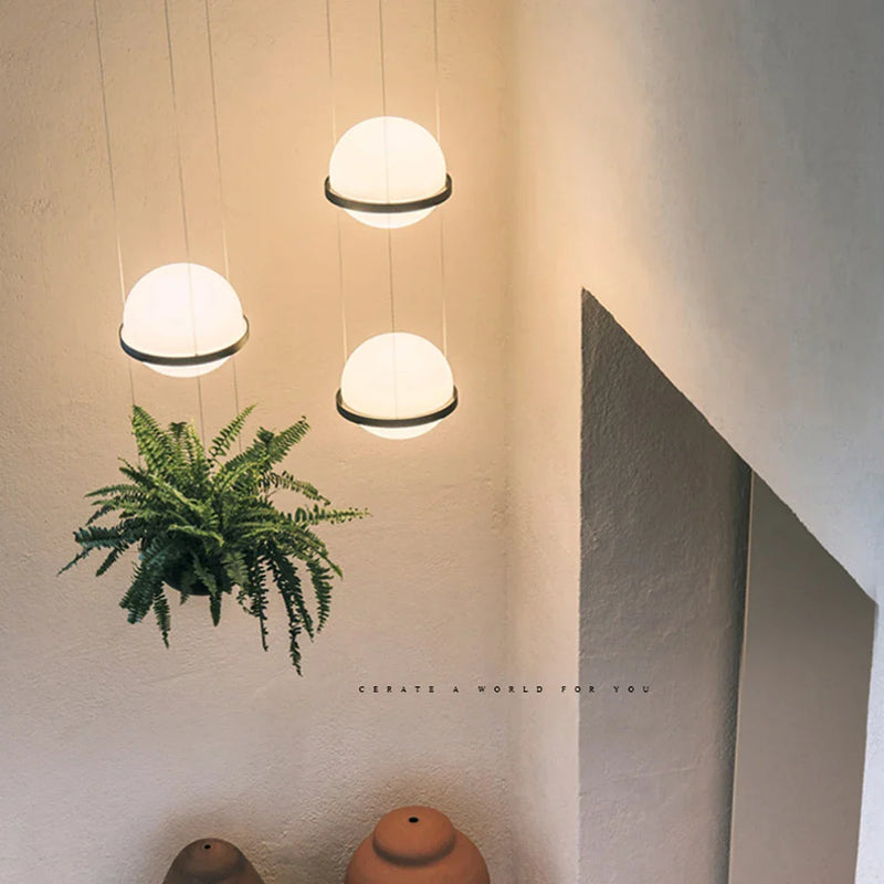 Axyaa Nordic Sky Garden Led Pendant Chandelier, DIY Flower Pot Hanging Light for Home Decor