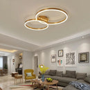 Axyaa 3 Circle Black Led Chandelier for Bedroom Living Dining Room Lighting