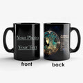 Axyaa Zodiac Constellation Coffee Mug - Customizable 12 Sign Theme Gift