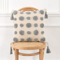 Axyaa Bohemian Tufted Nordic Pillow Cover for Home Decor 45x45 - Living Room, Sofa, Car