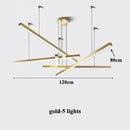 Axyaa Gold Black Led Dimmable Pendant Lights for Dining Room Hanging Fixtures