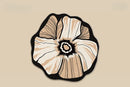 Axyaa Irregular Shape Flower Pattern Rug for Bedroom & Living Room