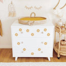 Axyaa Yellow Daisy Wall Stickers for Kids Rooms - Removable Nursery Decor