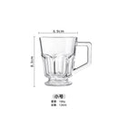Axyaa Classic Latte Glass Mug, American Layered Iced Coffee Cup, Nordic Crystal Teacup Water