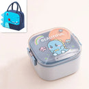 Axyaa Kids Bento Box with Spoon - Stainless Steel 304 Lunch Container