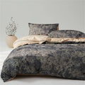 Luxury Egyptian Cotton Floral Duvet Cover Set by Axyaa - Queen King Double Ru Europe Size