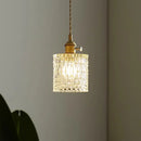 Axyaa Modern Glass Pendant Light: Bedroom Cafe Hanging Lamp Chandeliers