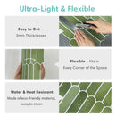 Axyaa 3D Fish Scale Tile Stickers, Matte Finish, Waterproof for Kitchen Bathroom Walls