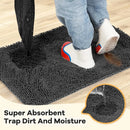 Axyaa Chenille Dog Door Mat 72 x 36, Absorbent Indoor Entrance Rug
