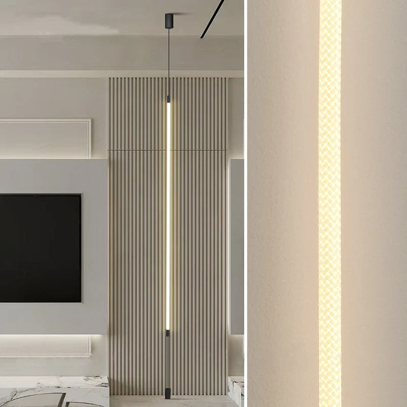 Nordic Minimalist Fiber Woven Silicone Line Chandelier for Axyaa Rooms