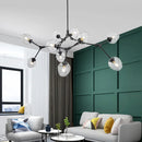 Axyaa Nordic Glass Pendant Chandelier for Living Room Bedroom Decor
