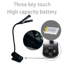 Axyaa Clip-On Book Light: 3 Colors, 8 Brightness, USB Rechargeable, Portable LED Reading Lamp
