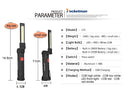 Axya COB Work Light: 360° Rotate, 4 Modes, USB Rechargeable, Magnetic Base