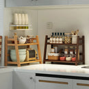 Bamboo Kitchen Spice Caddy Organizer by Axyaa