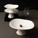 Axyaa Ceramic High-foot Main Dish Plate for Hotel Restaurant Kitchen