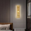 Axyaa Crystal Wall Lamp Small Waist Shape Staircase Light Luxury Master Bedroom Bedside Lighting