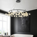 Axyaa Modern Firefly Round Chandelier Living Room Pendant Lamp