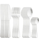 Axyaa Rainbow Stainless Steel Cutlery Set - 24 Piece Dinnerware Flatware Kit