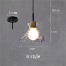Axyaa Retro Glass Pendant Light for Dining Table Bar Counter Bedroom décor