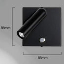 Axyaa Rotatable Wall Spot Light for Hotel Bedroom Reading, Modern Embedded Design
