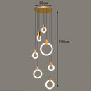 Axyaa Nordic Dining Room Pendant Light Chandelier for Indoor Living Room Lighting