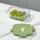 Axyaa Portable Clear Compartment Lunch Box for Students and Kids